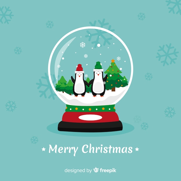 Free Vector creative christmas snowball design