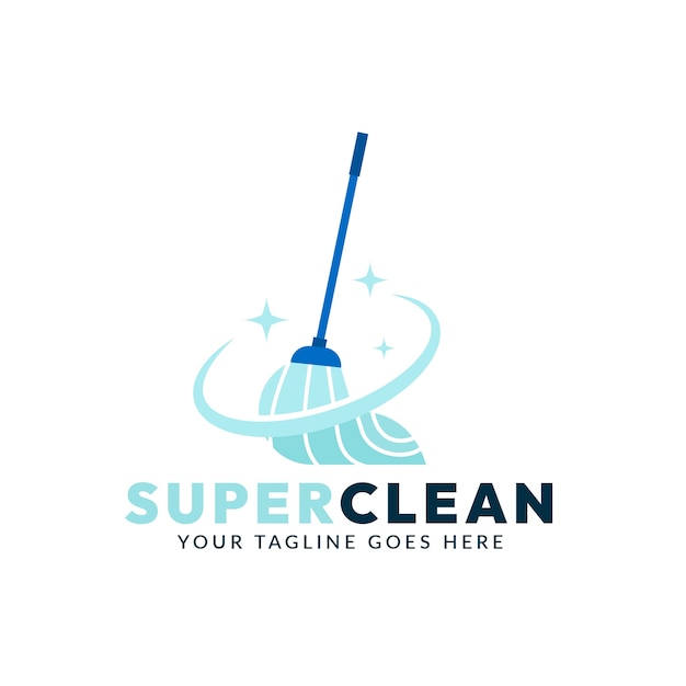 Creative cleaning service logo