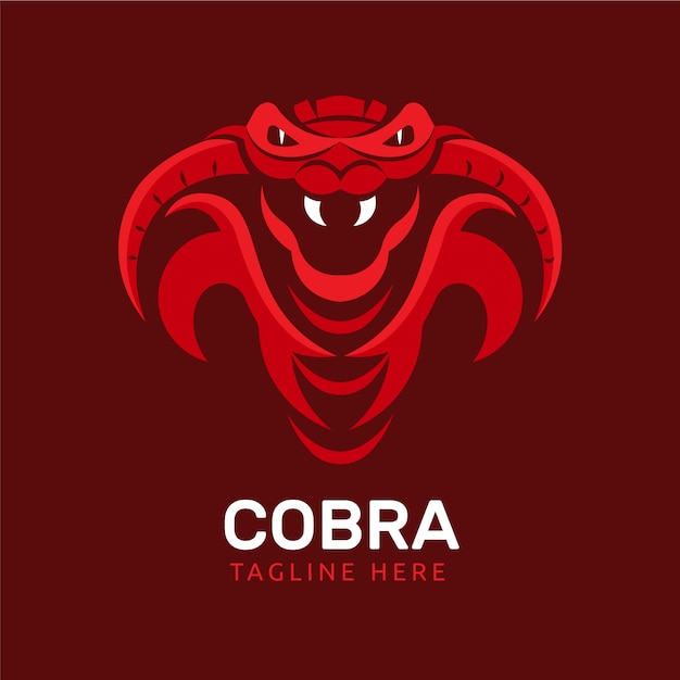 Free Vector creative cobra logo template