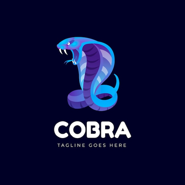 Free Vector creative cobra logo template