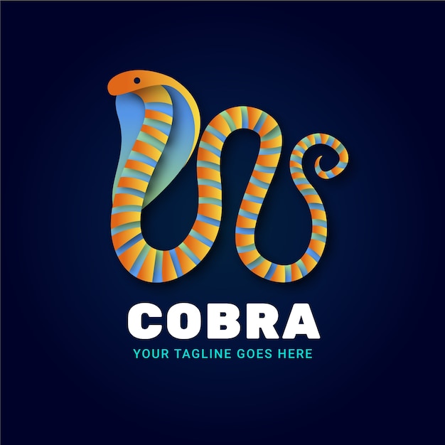 Free vector creative cobra logo template