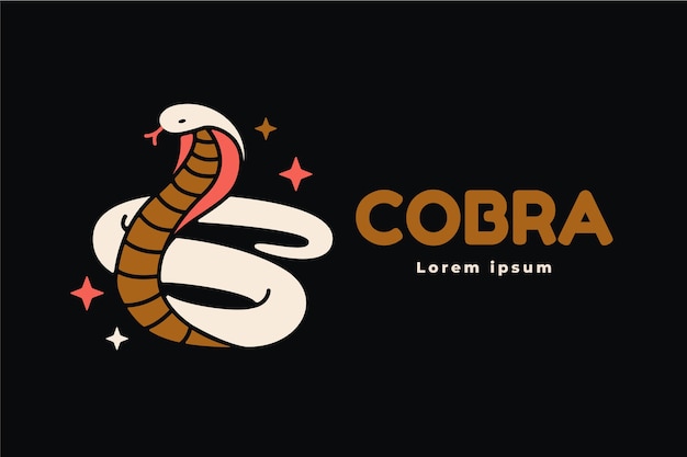 Free vector creative cobra logo template