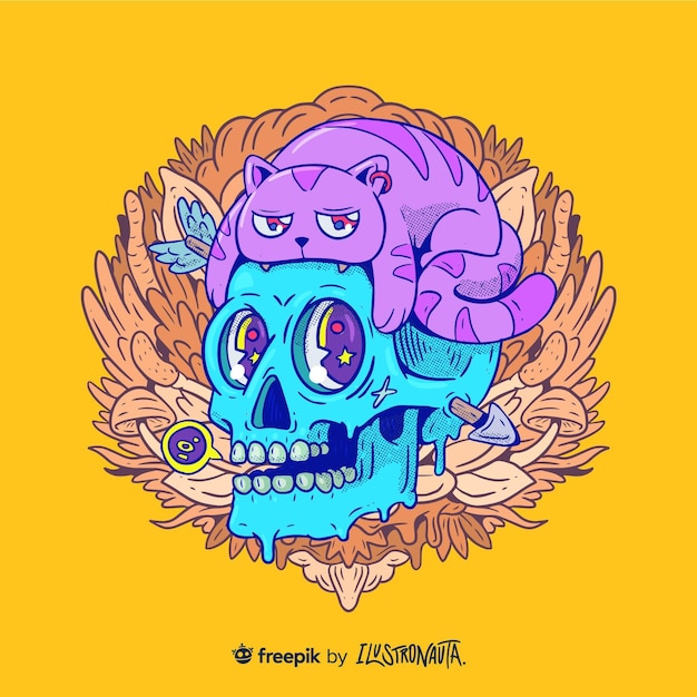 Creative and colorful creature illustration