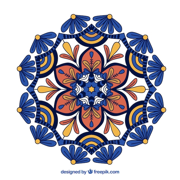 Creative colorful mandala background