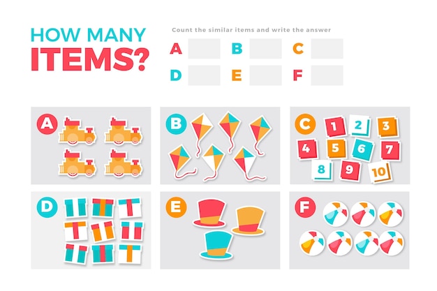 Creative colourful counting game