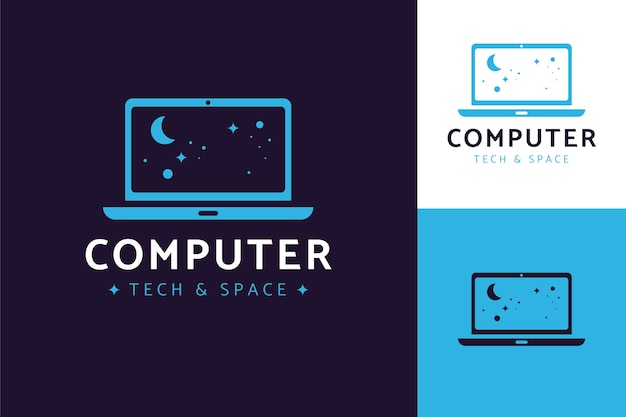 Creative computer logo template