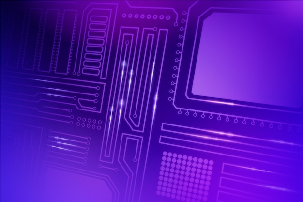 Free Vector creative computer microchip background