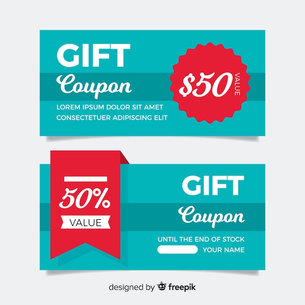 Creative coupon template