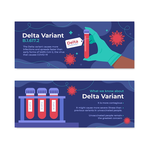 Creative delta variant banner