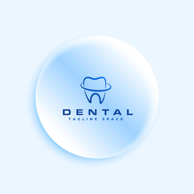 Free Vector creative dental care tooth logo sign template