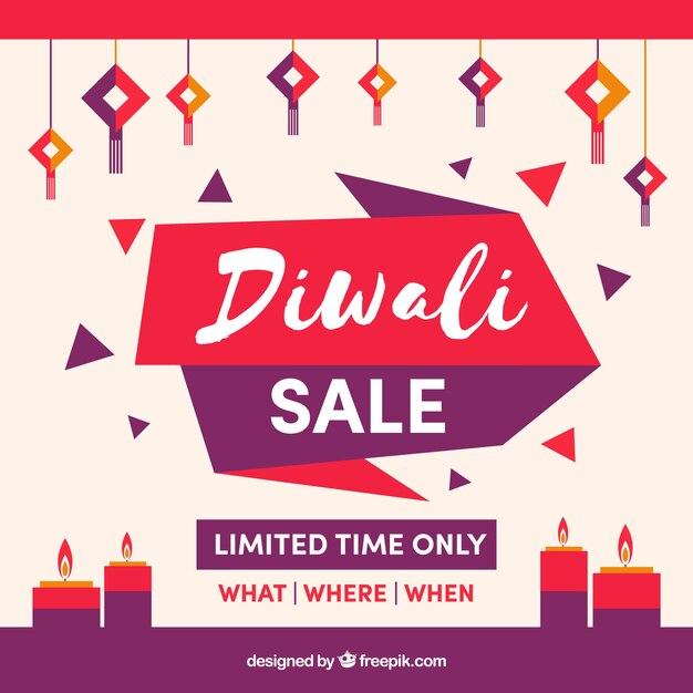 Creative diwali sale background