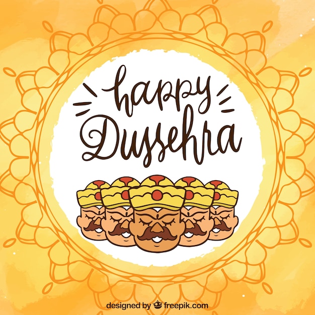 Free Vector creative dussehra background