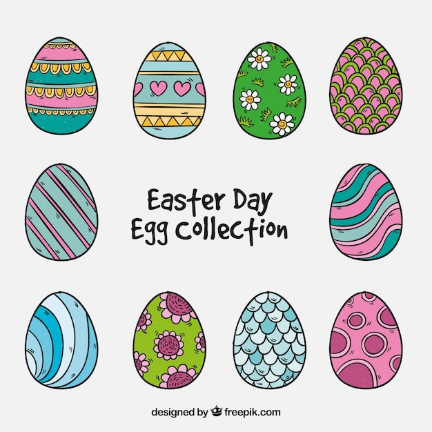 Free vector creative easter egg collection