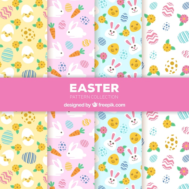 Creative easter pattern collection