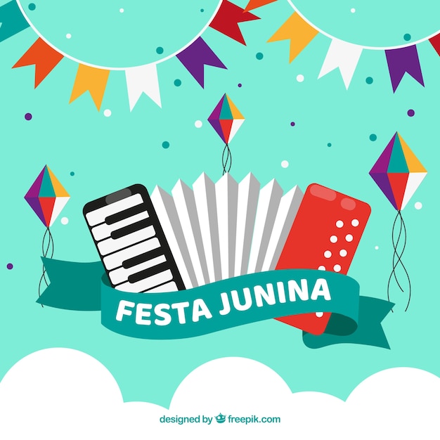 Free Vector creative festa junina background