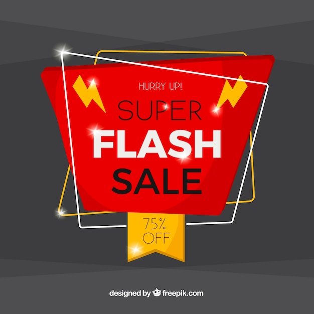 Free Vector creative flash sale background