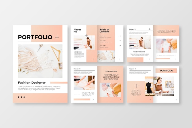 Creative gradient portfolio template