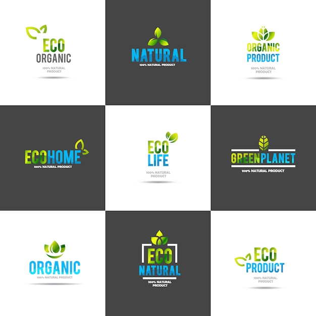 Creative Green House Concept Logo Template