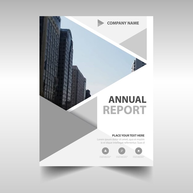 Creative grey annual report cover