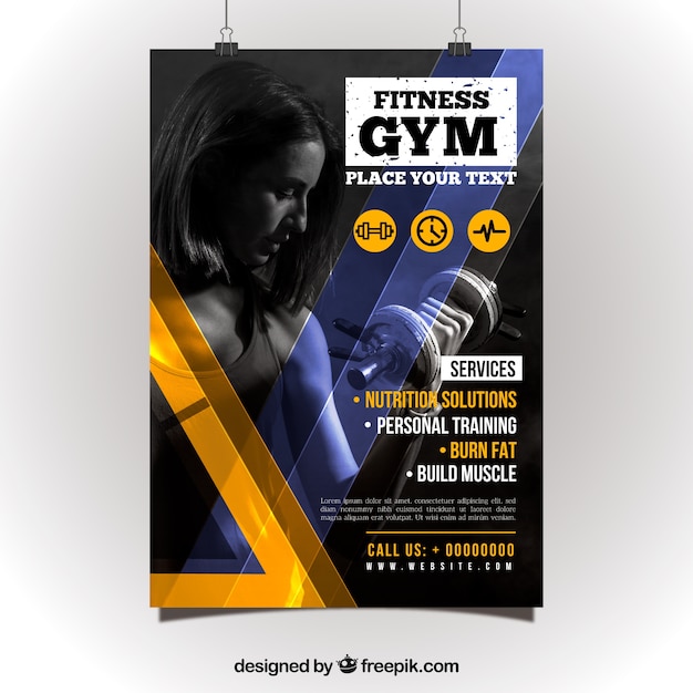 Creative gym flyer template