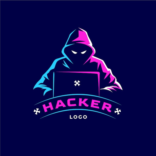 Creative hacker logo template