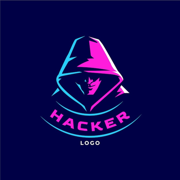 Creative hacker logo template