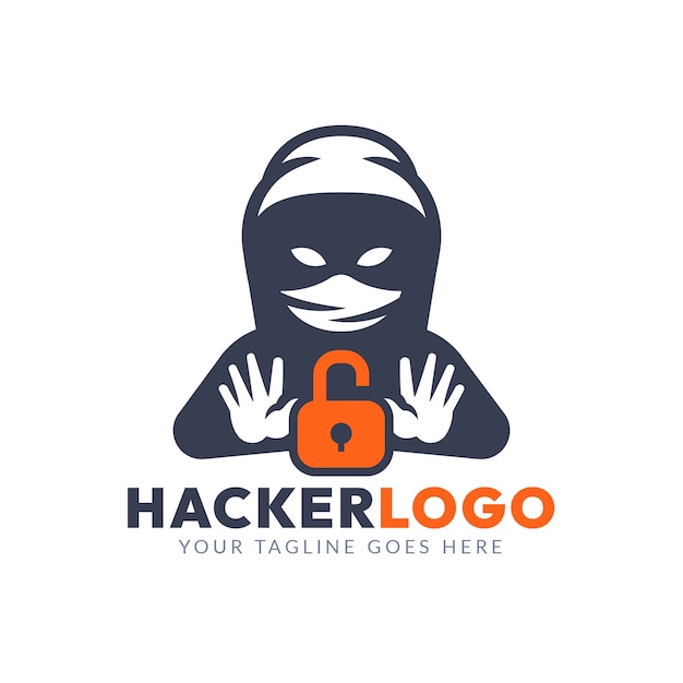 Creative hacker logo template