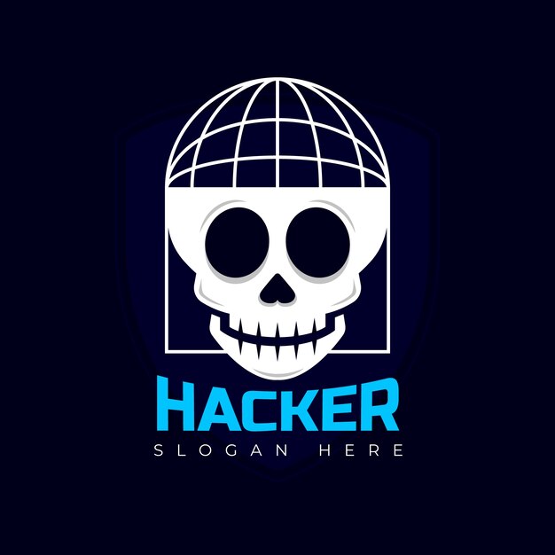 Creative hacker logo template