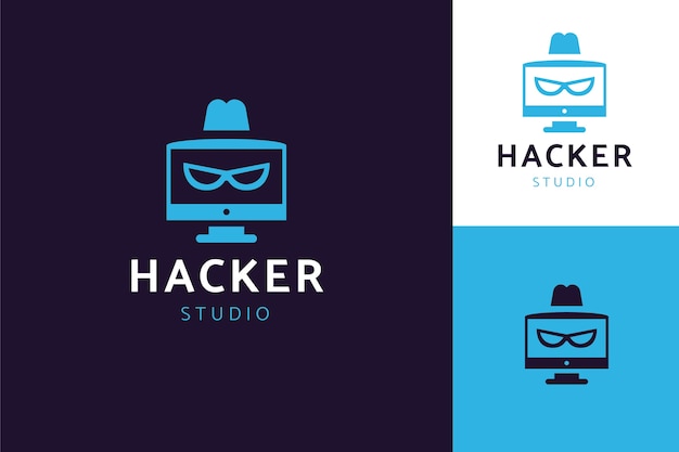 Creative hacker logo template