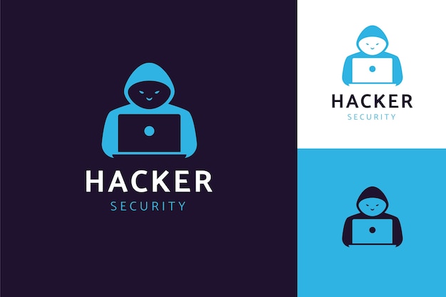 Creative hacker logo template