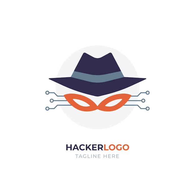 Creative hacker logo template