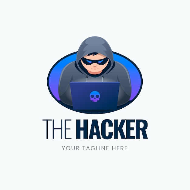 Creative hacker logo template