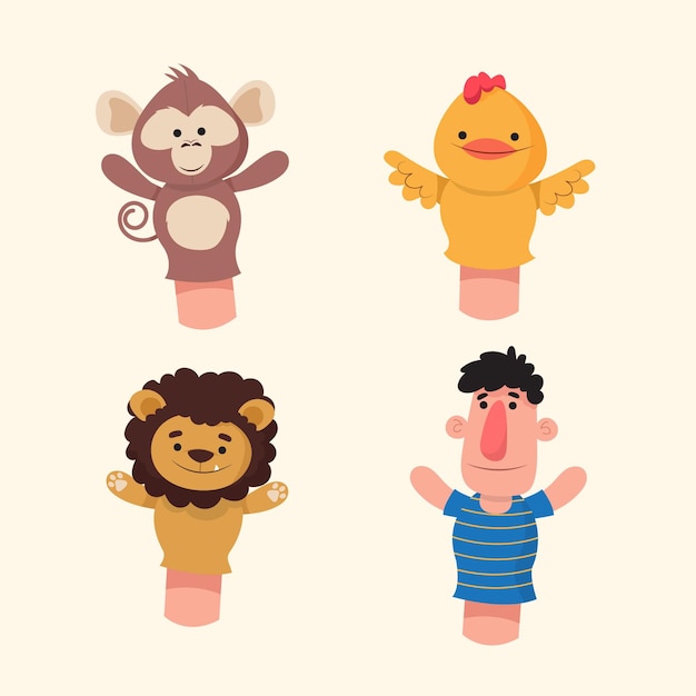 Creative hand puppets collection