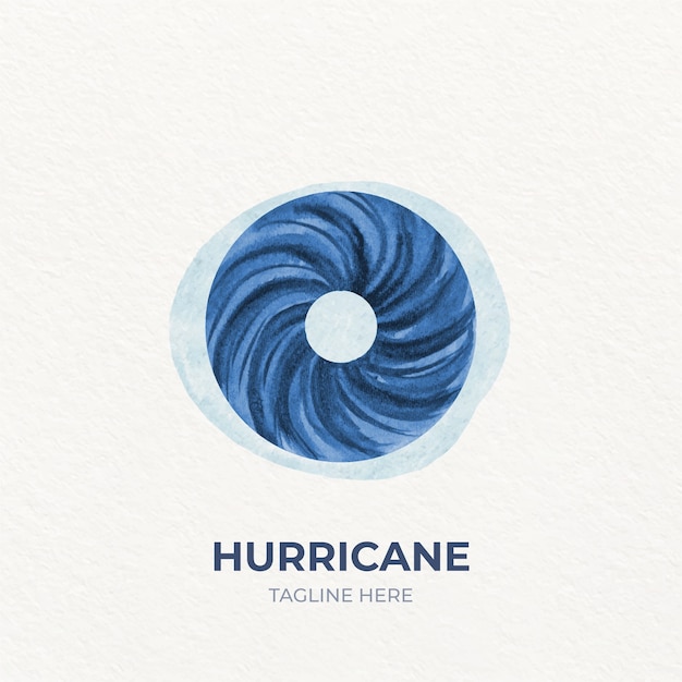 Creative hurricane logo template