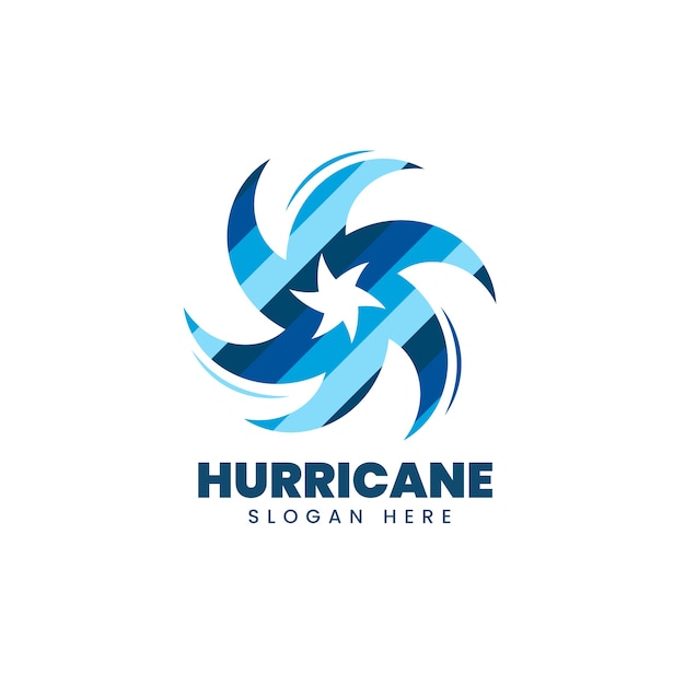 Free vector creative hurricane logo template