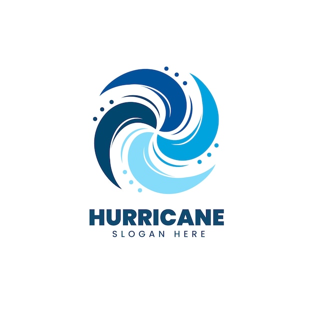 Creative hurricane logo template