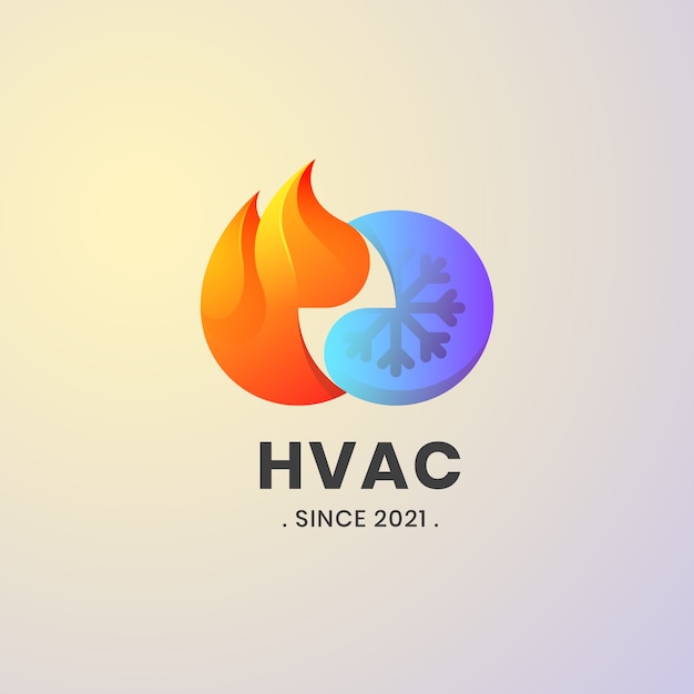 Creative hvac logo template