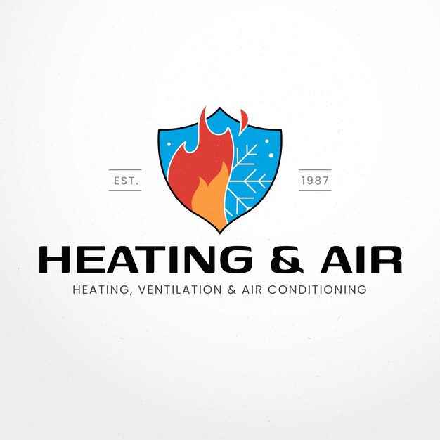 Creative hvac logo template