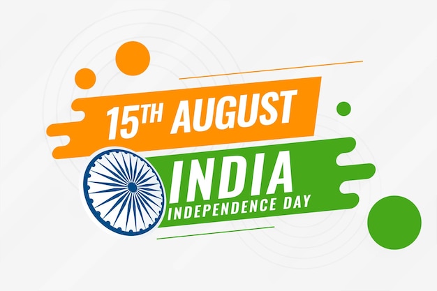 Creative indian independence day background