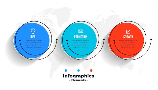 Creative infographics for business data visualization