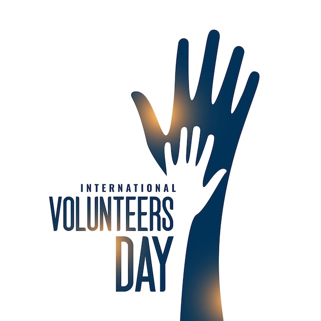 Free Vector creative international volunteers day background light effect vector