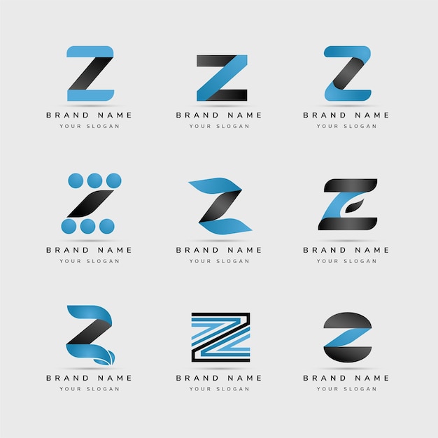 Free Vector creative letter z logo templates