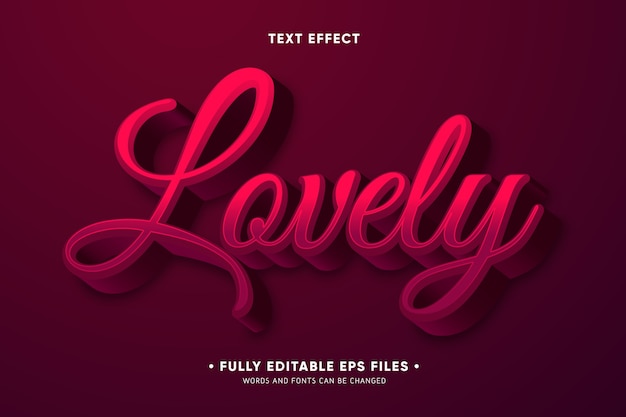 Creative lovely text effect