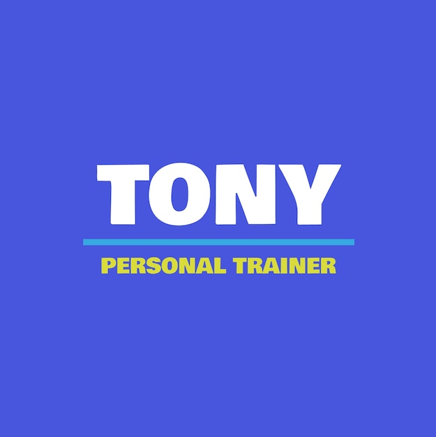 Creative marvel personal trainer logo