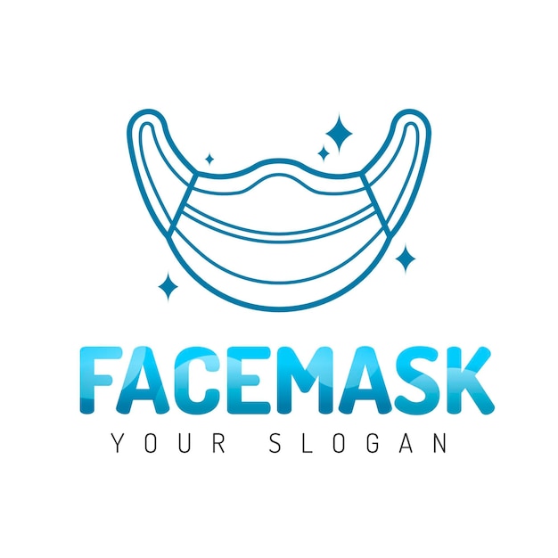 Creative medical mask logo template