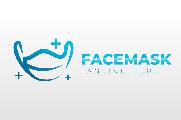 Creative medical mask logo