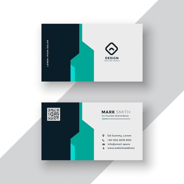 Creative minimal business card template design