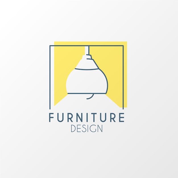 Creative minimalist furniture logo design