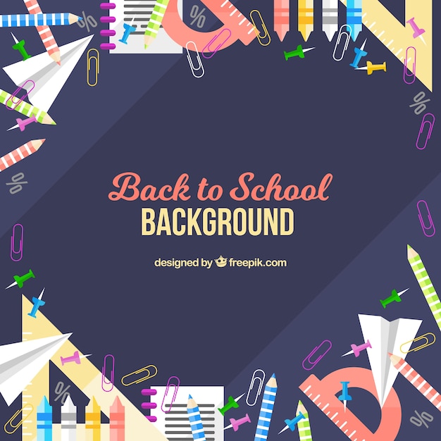 Creative modern back to school background