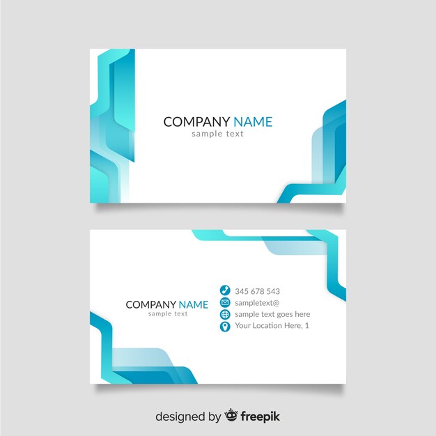 Creative modern business card template